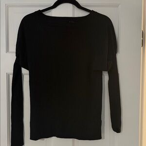 The Limited Black Long-Sleeve Knit Top